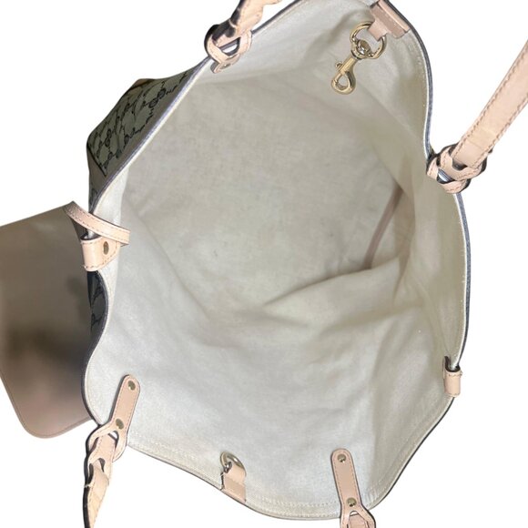 COPY - Gucci GG Canvas leather-Trimmed Tote-neutrals, handbag - Picture 4 of 11